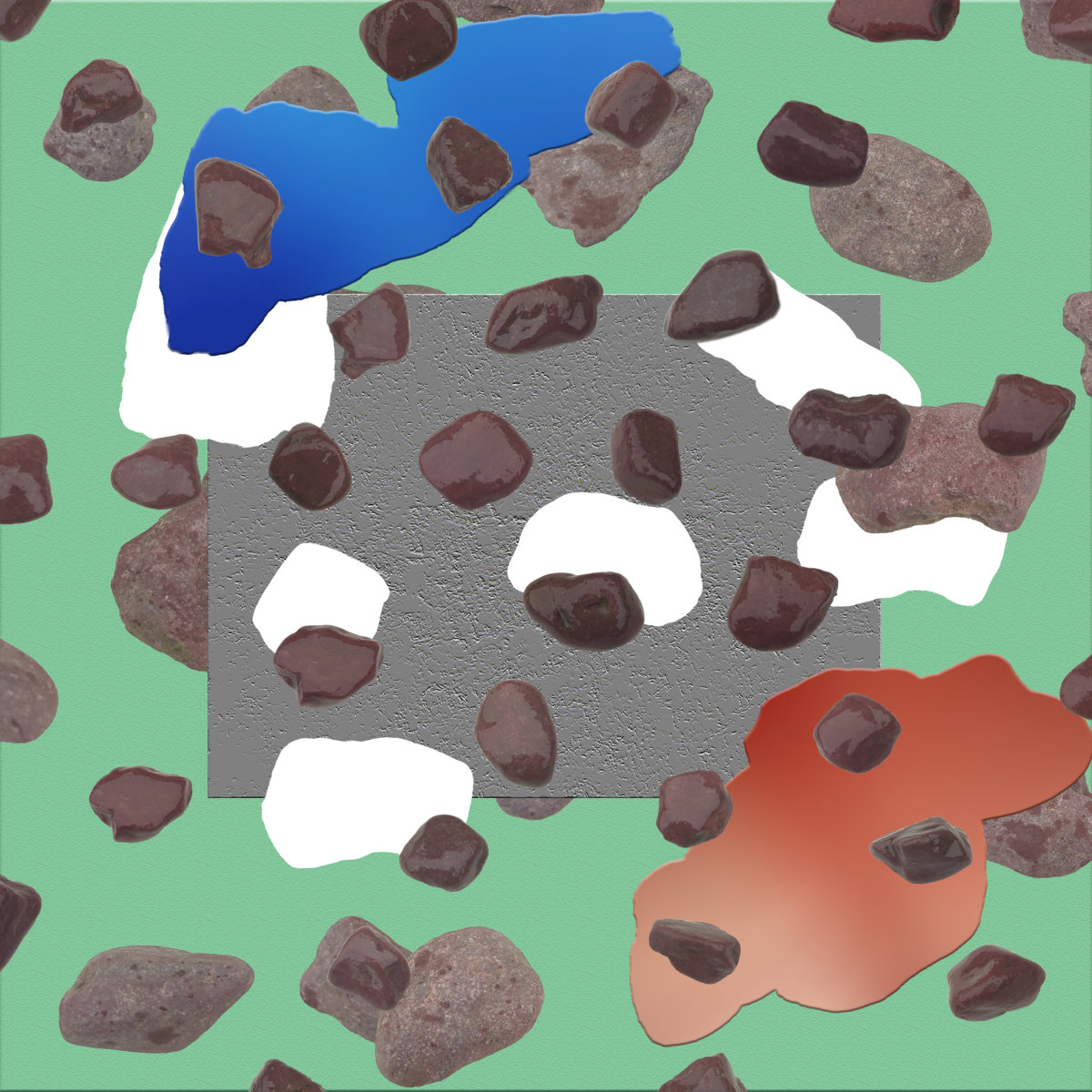 stones and mud cover