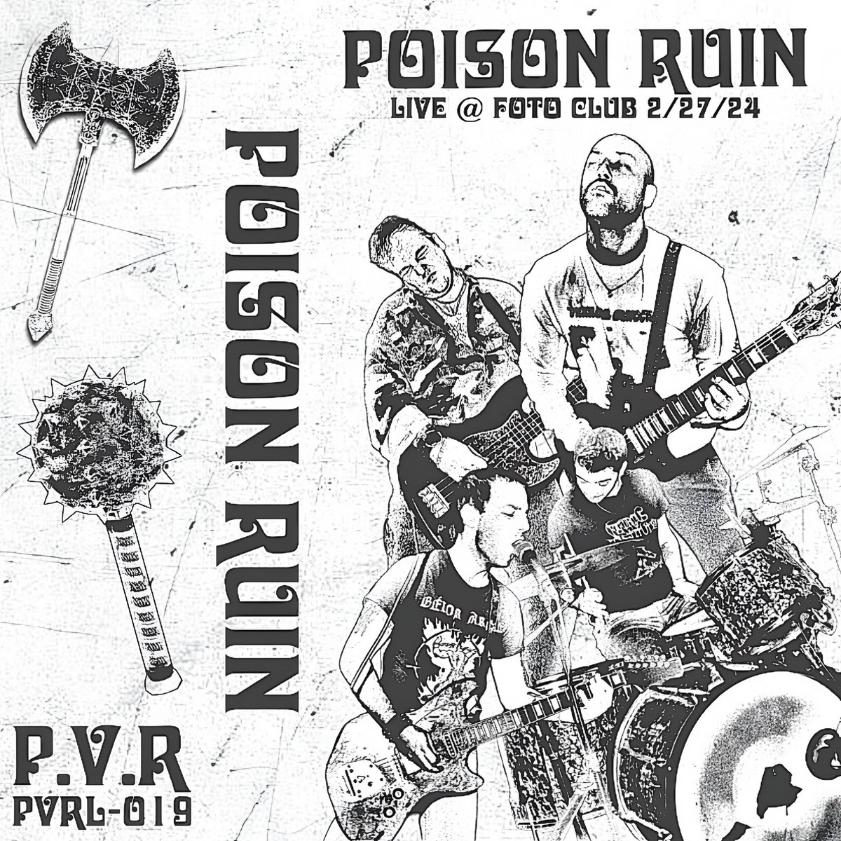 LIVE Foto Club 2 27 24 Poison Ruin Punk Valley Records live-foto-club-2-27-24-poison-ruin-punk-valley-records