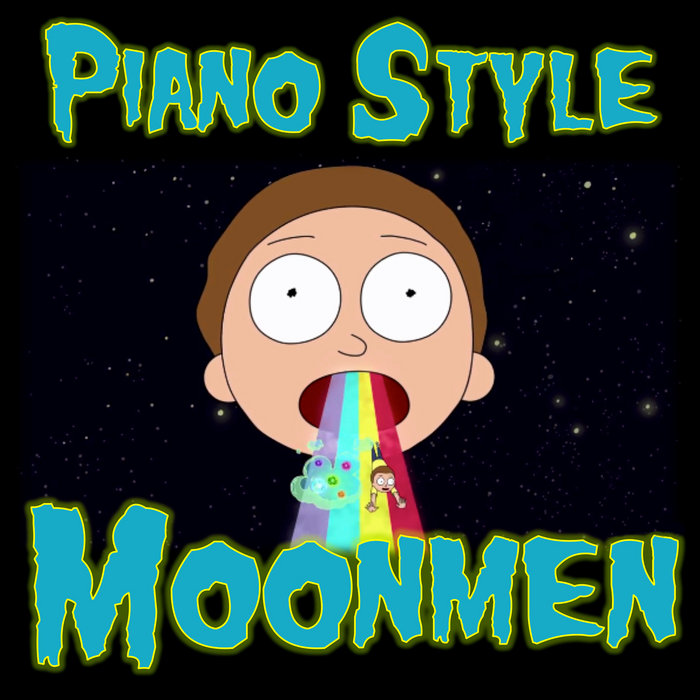 Rick And Morty Man On The Moon Piano Style - Moonmen (Rick and Morty Soundtrack) | Piano Style
