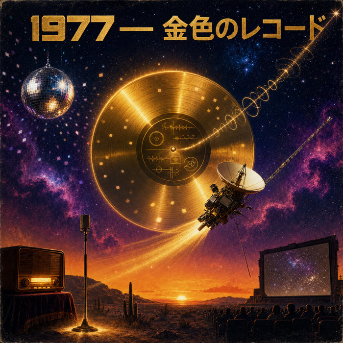 1977 — 金色のレコードのBandcamp公式ジャケット