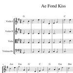 Ae Fond Kiss - Harmony Sheet music