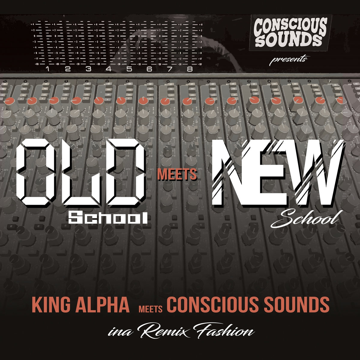 英LP King Alpha, Conscious Sounds Old School Meets New School CSKALP01 Conscious Sounds UK /00247 a3515217469_10.jpg