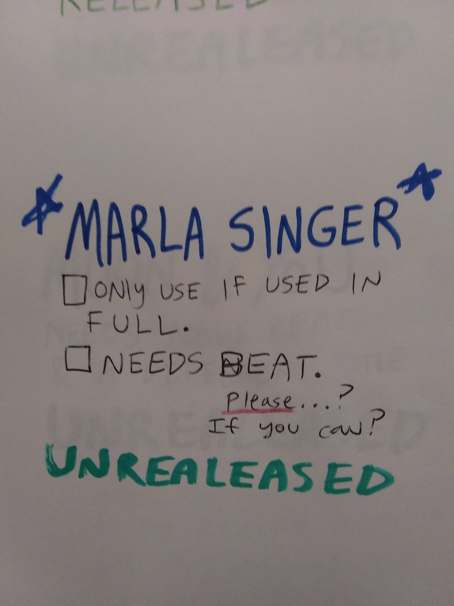 Marla Singer | Faceless Pigeon Record Company