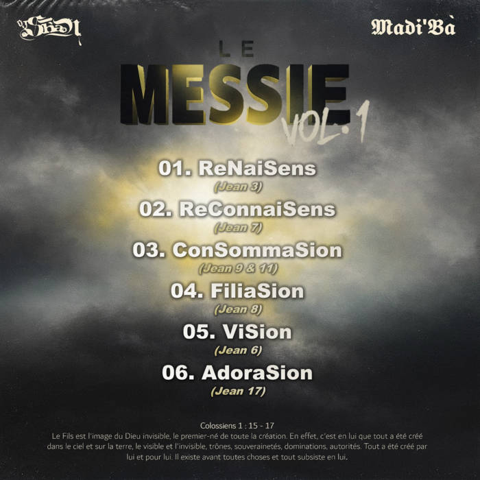 Pochette verso : Le Messie Vol. 1