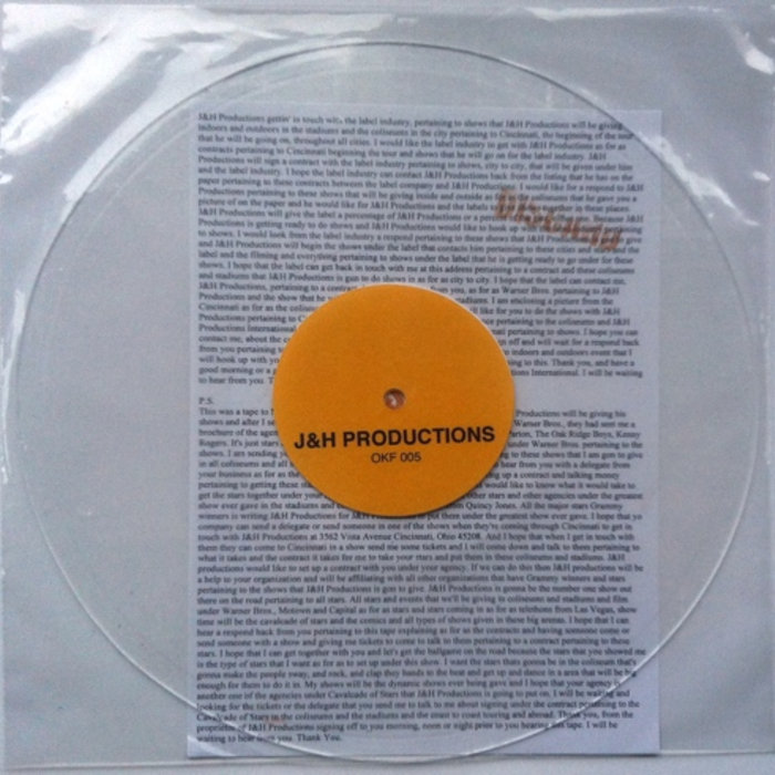 The J&H Productions Tape 10" LATHE J&H Productions One Kind Favor