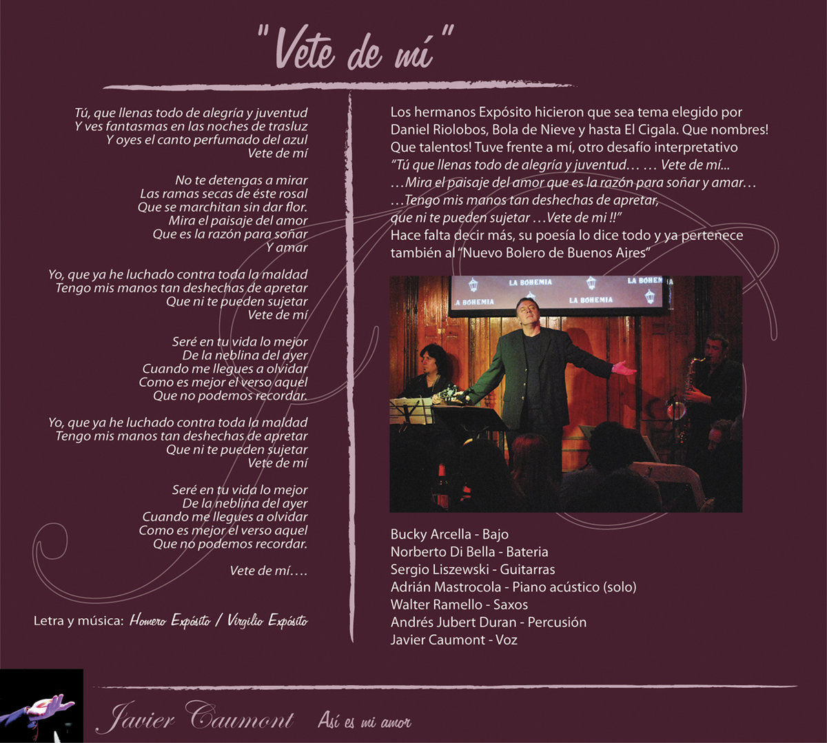 Vete De Mi Javier Caumont vete de mi