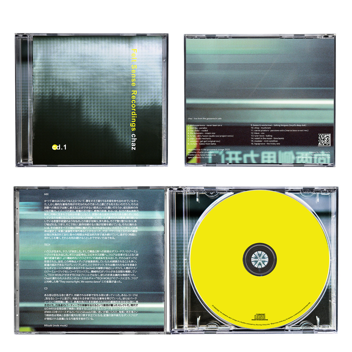 Chachaੈ✩ページ Chaz FSCD1 (Live From the Gooseneck Lounge) | Felt Sense Recordings