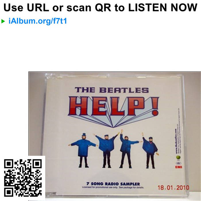 HELP! 7SONG RADIO SAMPLER ビートルズ The Beatles Help! - 7 Song Radio Sampler Japanese Promo CD