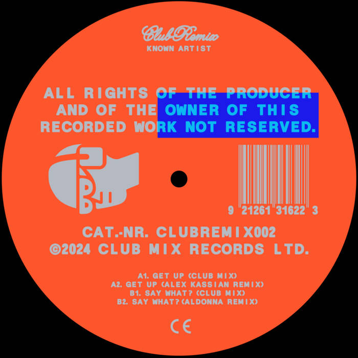 CLUBREMIX002 | Known Artist