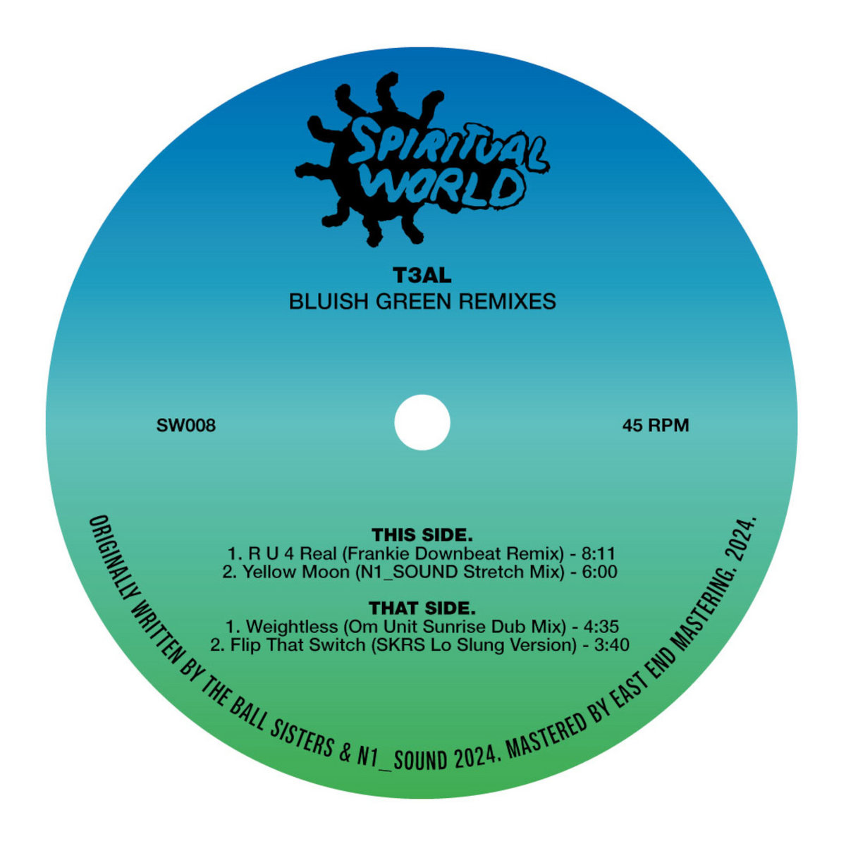 Bluish Green Remixes | T3AL | Spiritual World