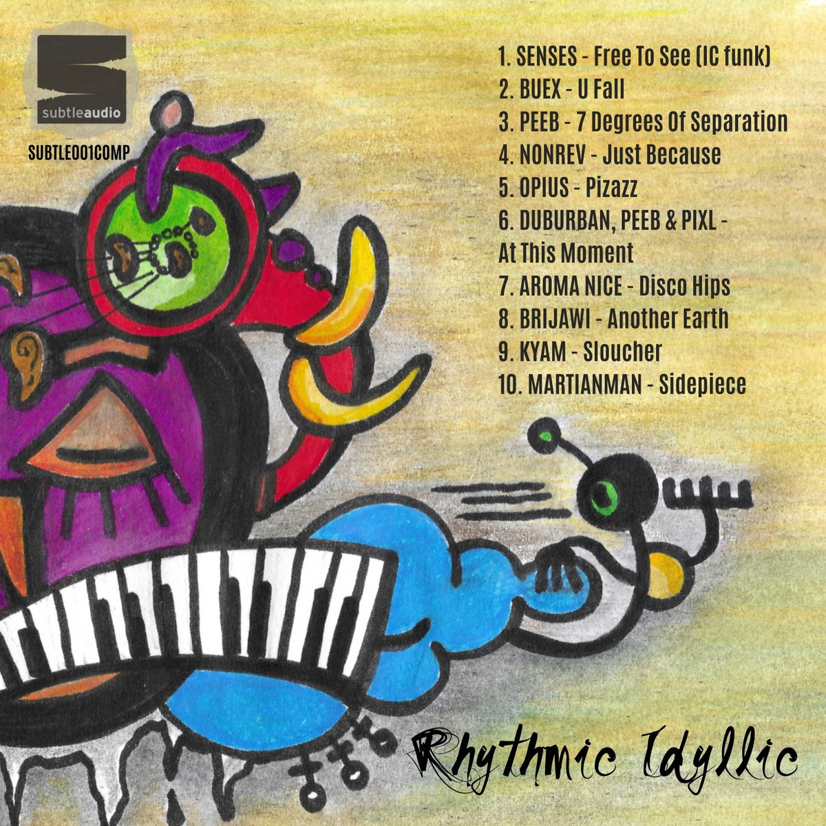 SUBTLE001COMP :: Rhythmic Idyllic (Album) cover
