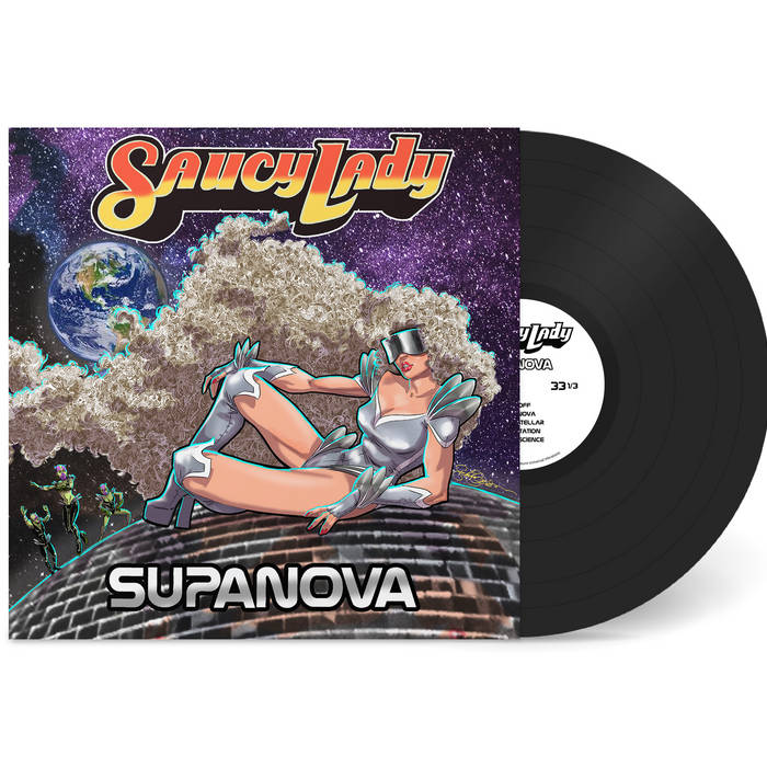 As the Interstellar Disco Diva Saucy Lady, Noe Carmichael