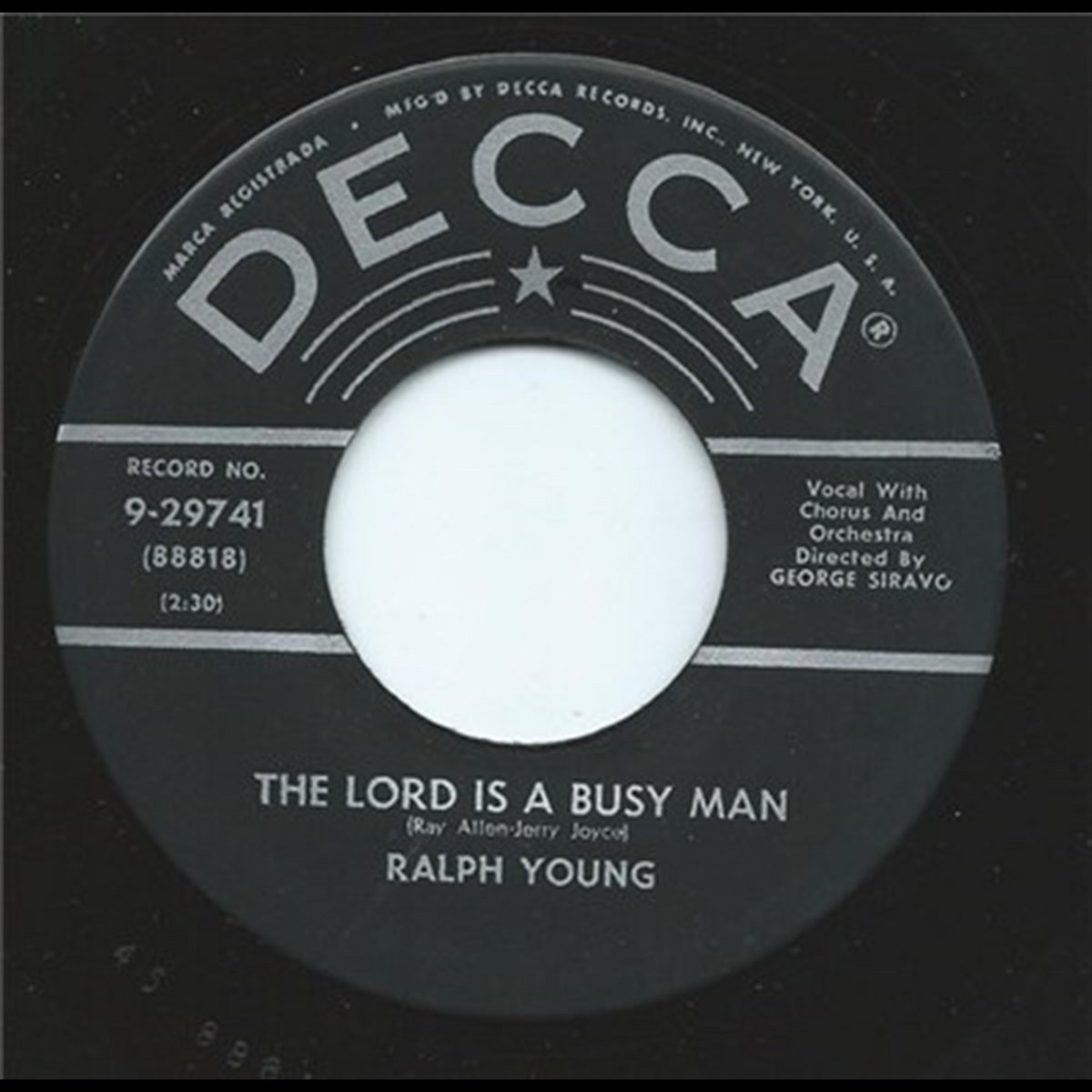 Bye Ralph The Lord Is A Busy Man Arrivederci Roma Goodbye To Rome | Ralph Young