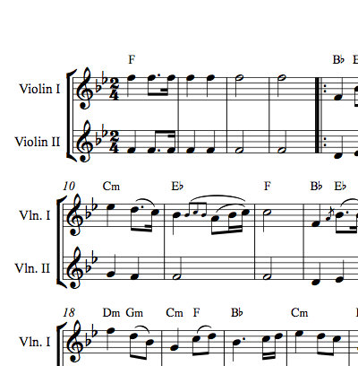 Here Comes The Bride Violin Duet And Guitar Celtic From Celtic Violin And Guitar Bridal March Sheet Music By Fiddle Georgia Nettleton