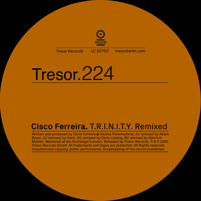 Pagodas (Adam Beyer Remix) | Cisco Ferreira | Tresor Records