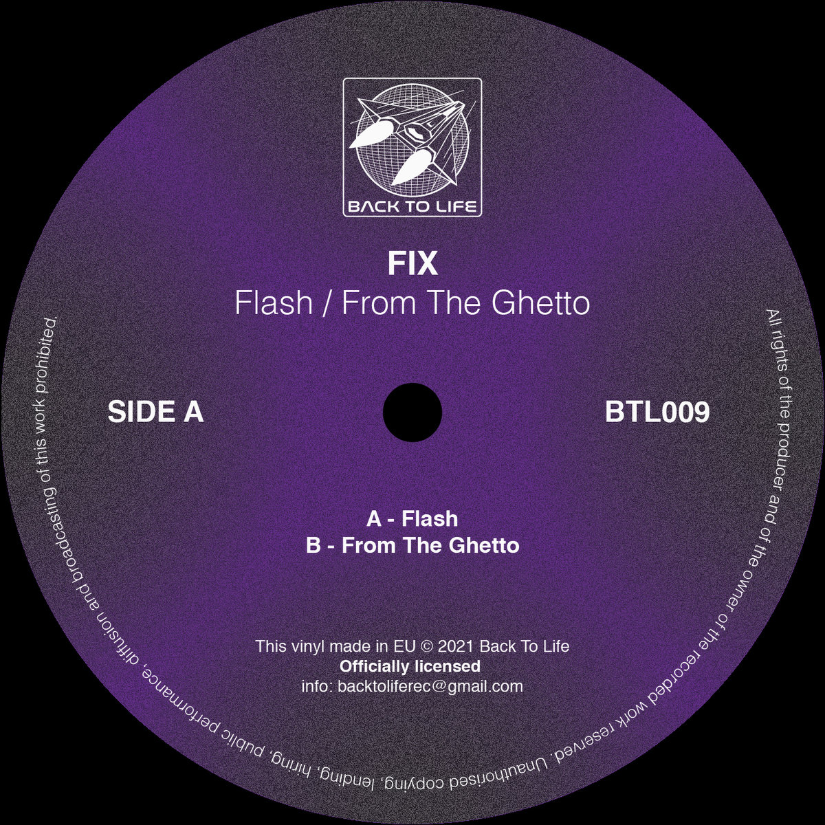 Flash / From The Ghetto | Fix | Back To Life Records