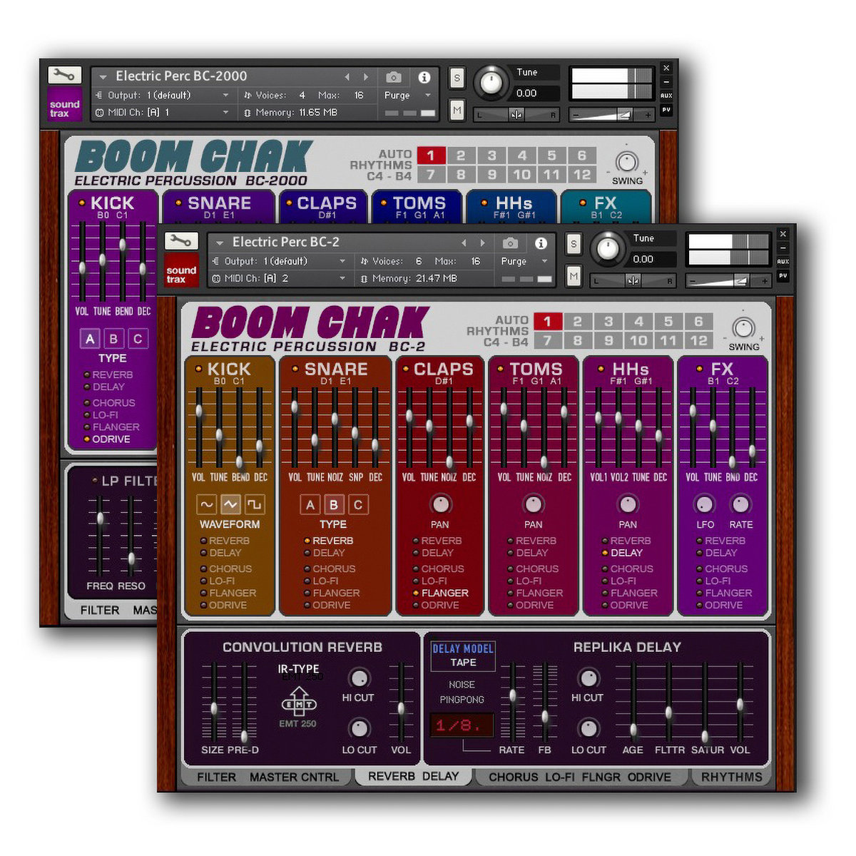 BOOM CHAK Electric Percussion Kontakt Instrument soundtrax