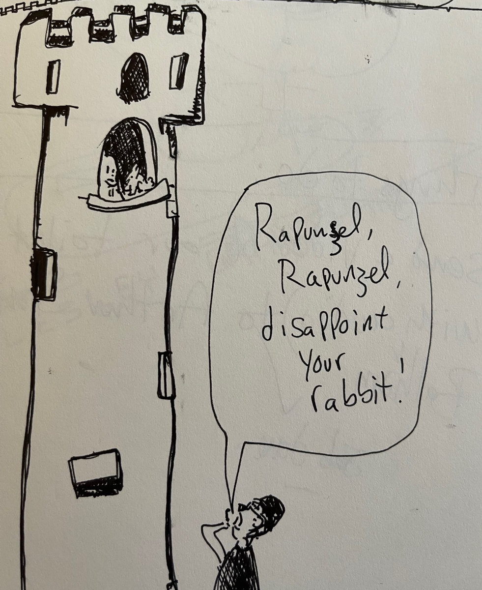 Rapunzel As Rabbit Rapunzel, Rapunzel, Disappoint Your Rabbit! | coley portions