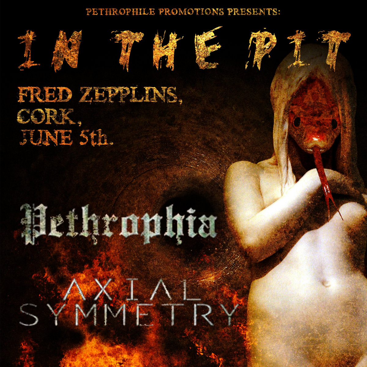 PETHROPHIA / AXIAL SYMMETRY - Live 'IN THE PIT' @ Freds, Cork (05/06/2015) cover