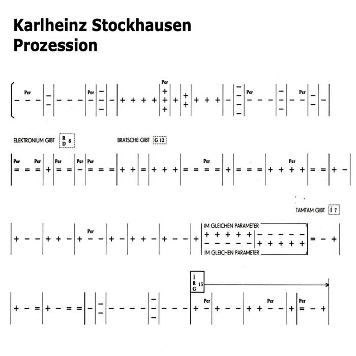 Karlheinz Stockhausen - Prozession | K.Jušinskas, M.Kiknadzė, S