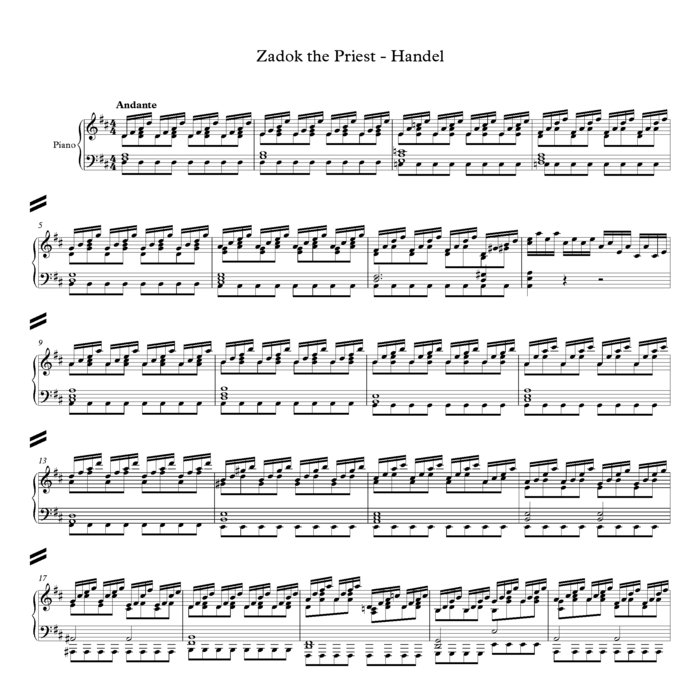 Zadok the Priest | Choral Music Practice Files