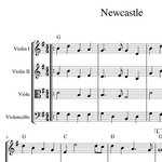 Newcastle - harmony arrangement sheet music