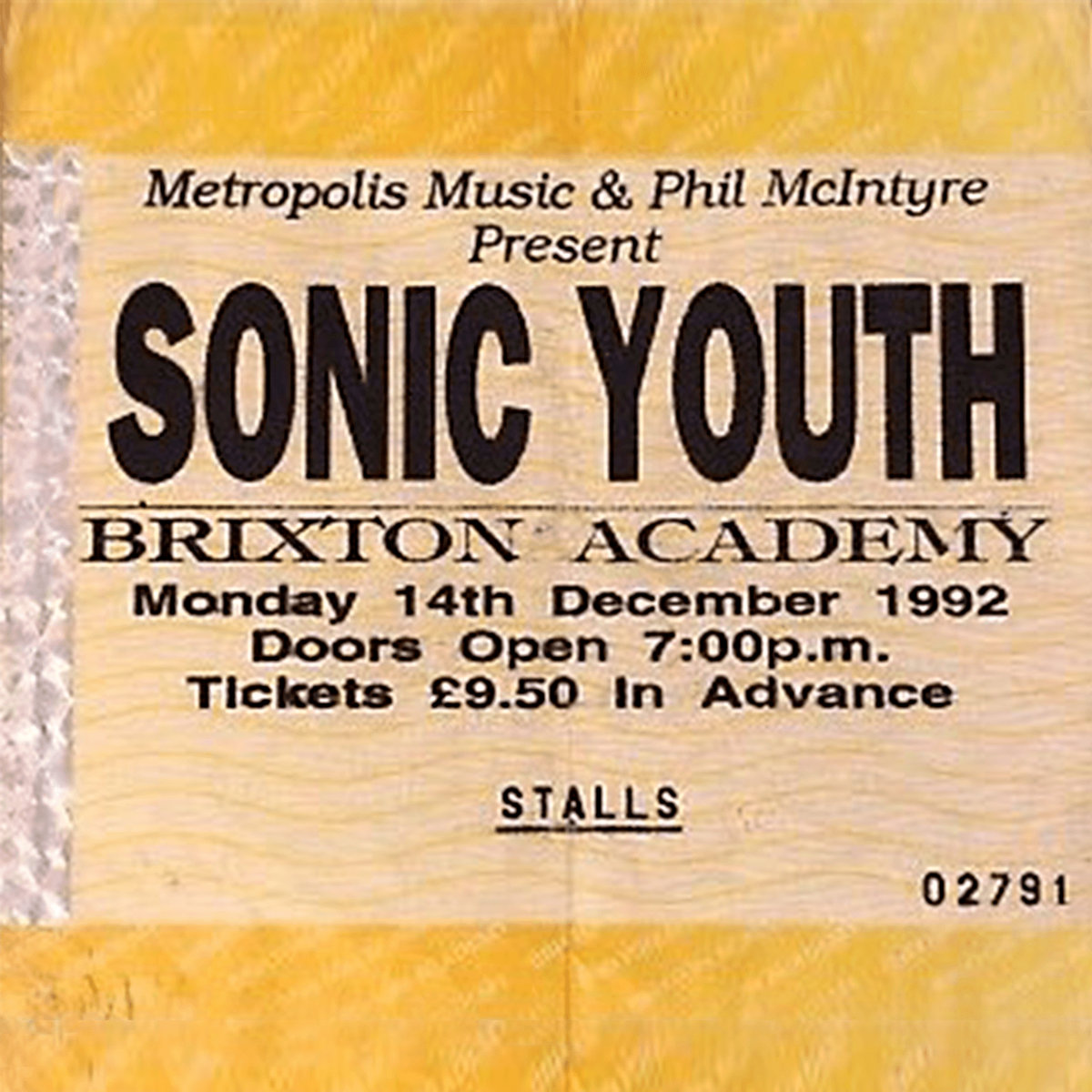 Live At Brixton Academy 1992  Sonic Youth