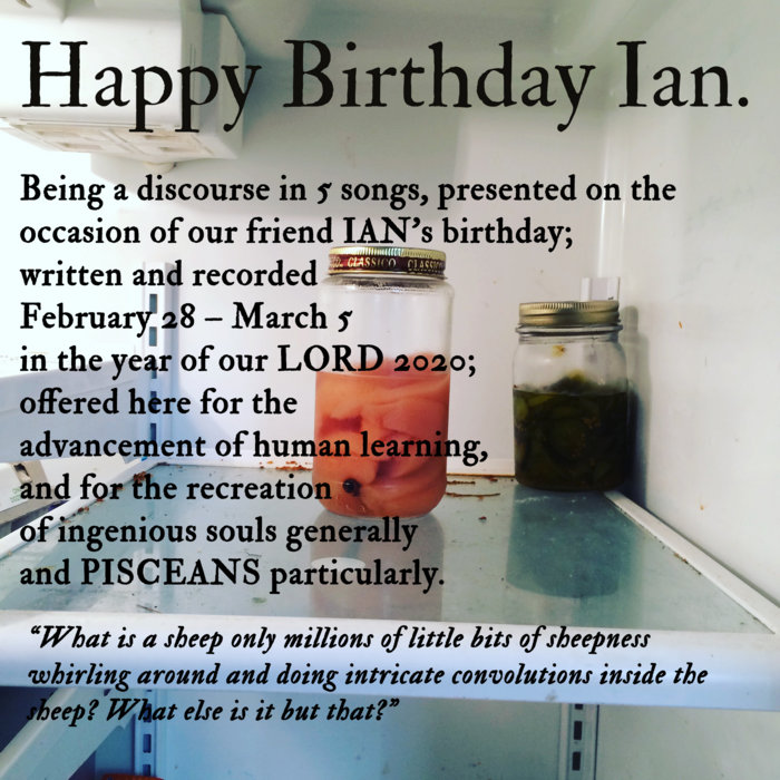 happy birthday ian | Silo's Choice