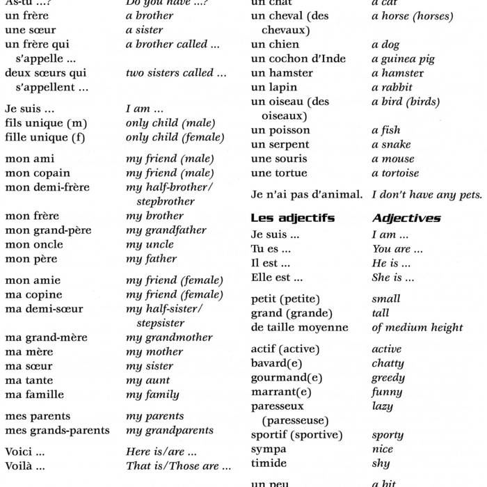 French language help picture