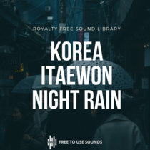 Seoul Sound Library | Nighttime Rain Ambience Itaewon cover art