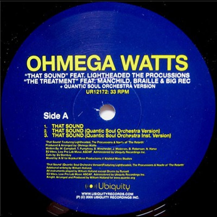 That Sound The Treatment | Ohmega Watts