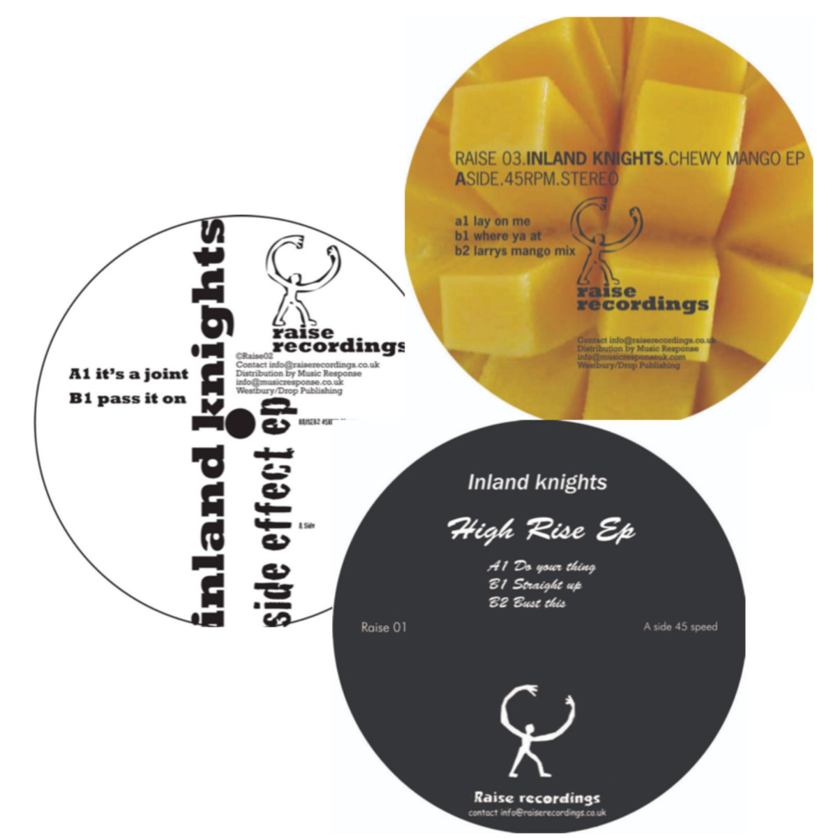 ナイツカンパニー レコード Raise Recordings triple pack | Inland Knights | Drop Music Inland