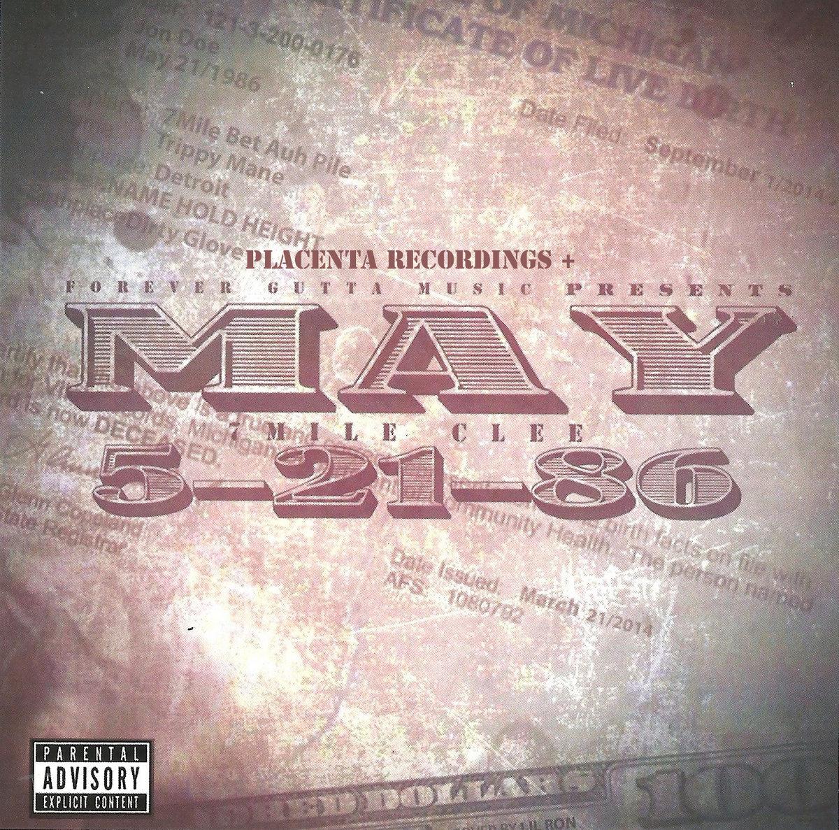 7 Mile Clee - May 5/21/1986 (Forever Gutta + Placenta Recordings