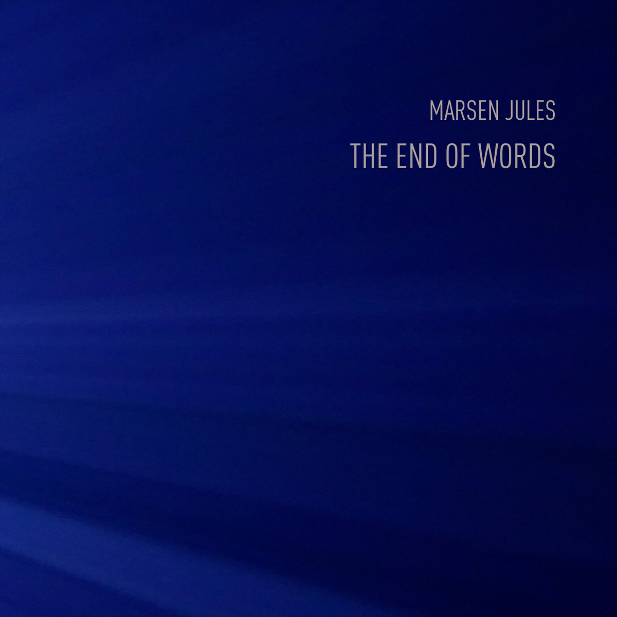 The End Of Words bandcamp Exclusive Marsen Jules