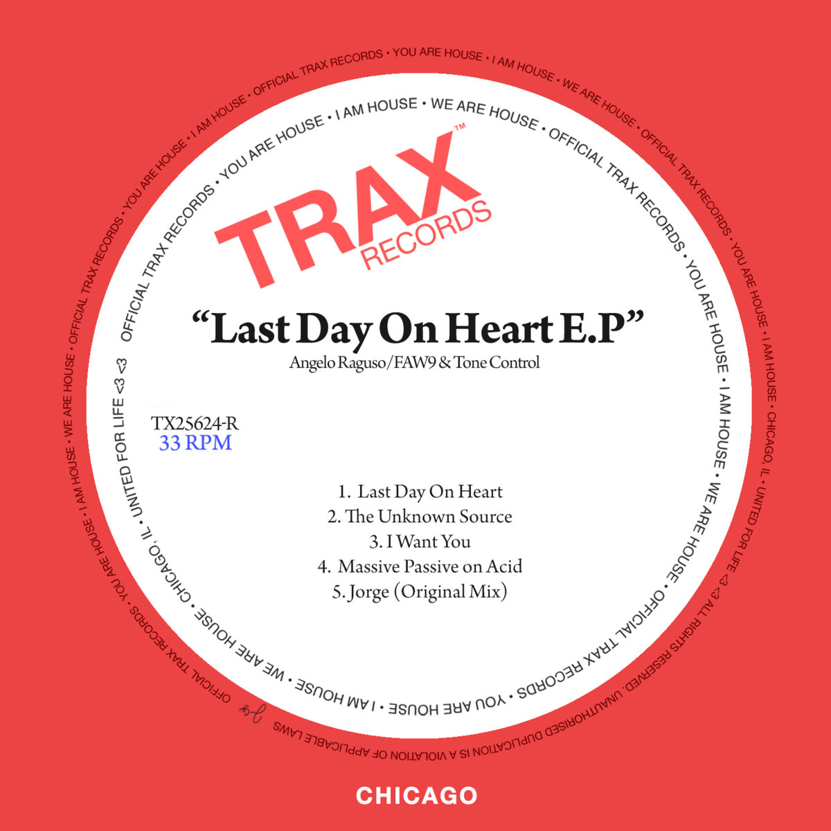 Last Day On Heart E.P | Angelo Raguso/FAW9 & Tone Control