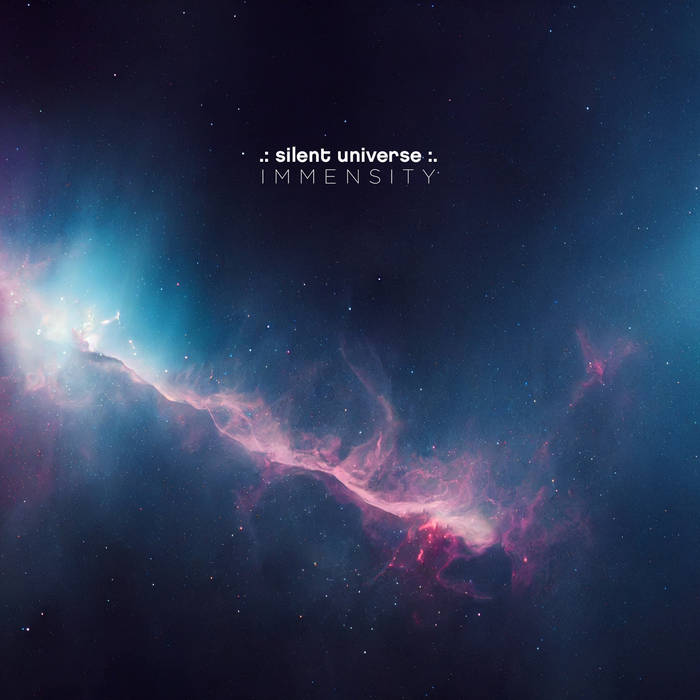 Silent Universe Immensity cover, featuring a picture resembling some cosmic nebula.