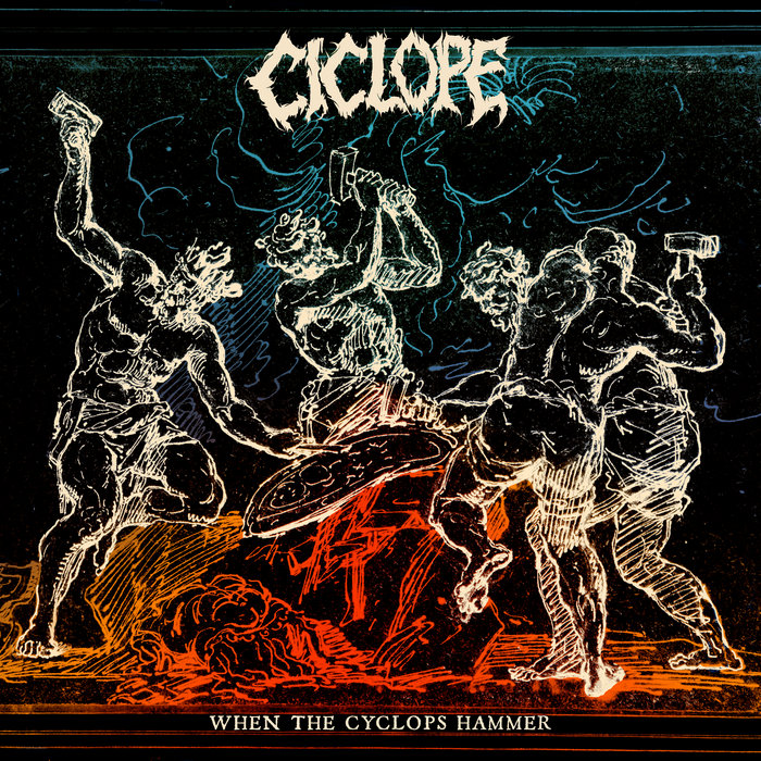 V. G. Palumbo 水彩画 Il Ciclope di Appi When the Cyclops Hammer | CICLOPE