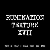 RUMINATION TEXTURE XVII [TF00580] cover art