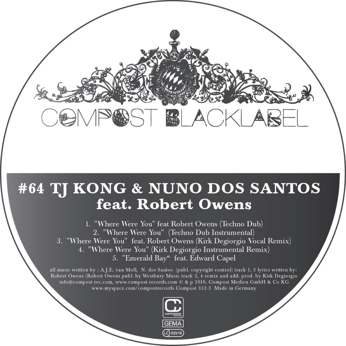 Compost Black Label #64 | TJ Kong & Nuno dos Santos | Compost ...