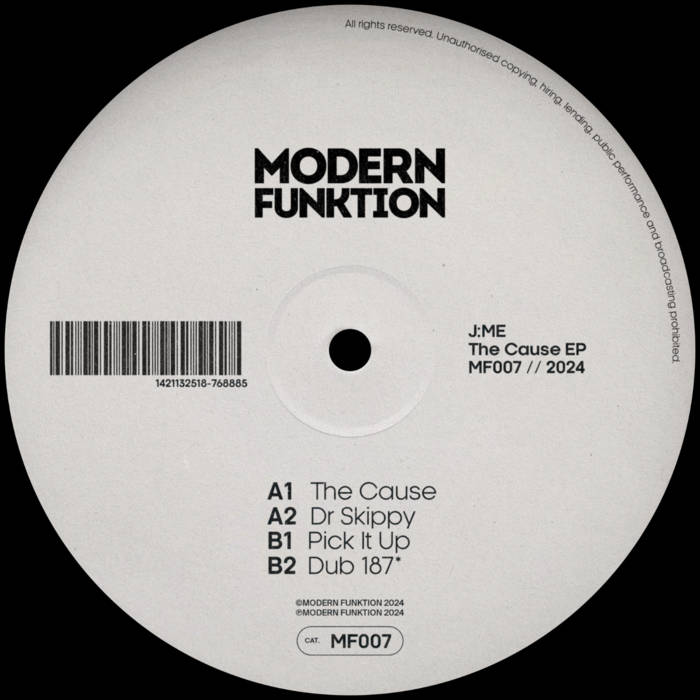 MF007 - j:me - The Cause EP | j:me | Modern Funktion