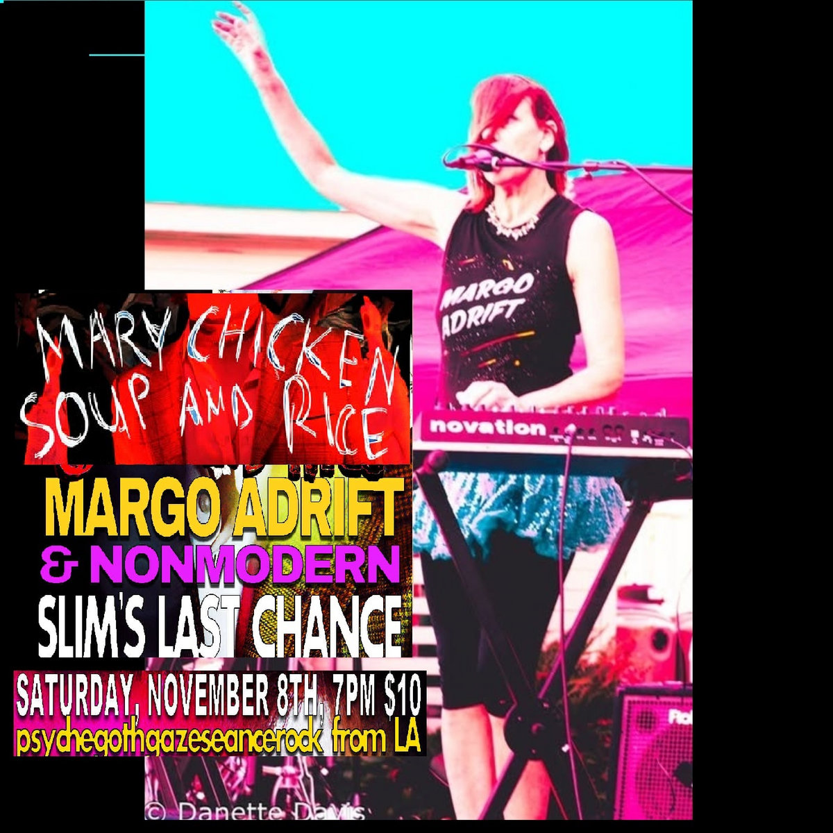 Slim S Saturday Nov 8 7pm Margo Adrift