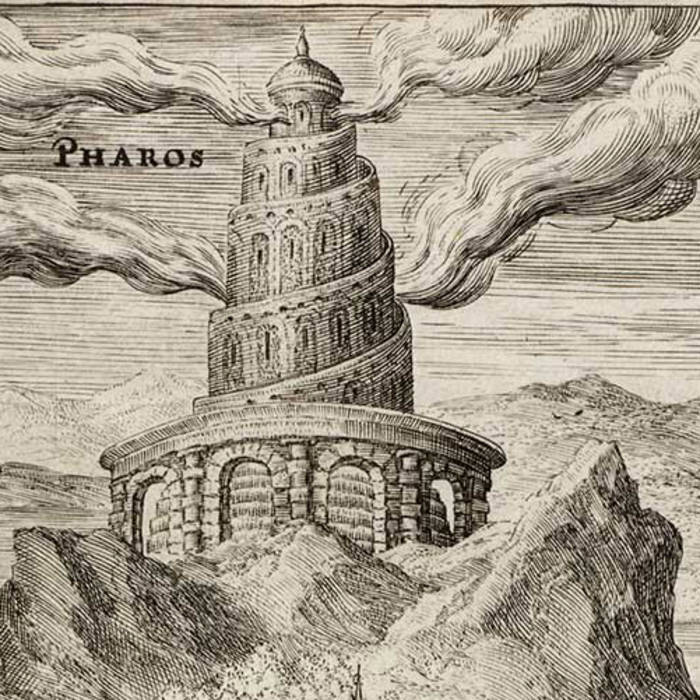 Александрийский маяк рисунок карандашом