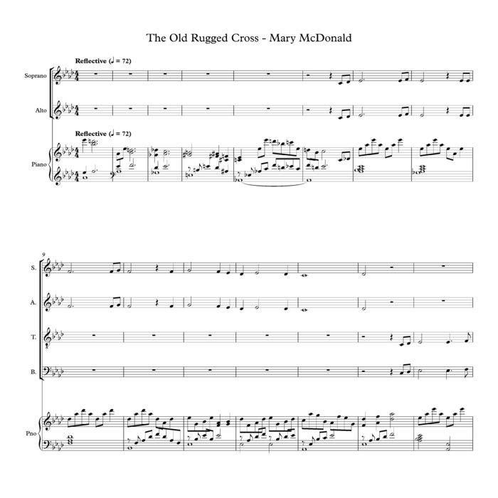 The Old Rugged Cross Mary McDonald Choral Music Practice Files
