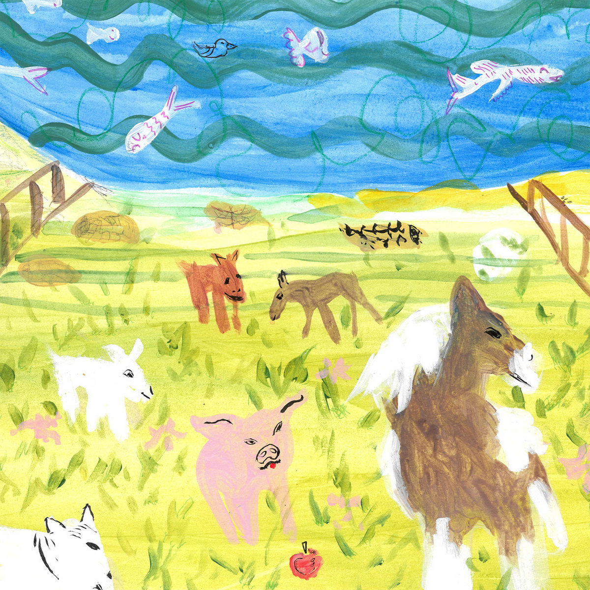 into a pretty room by lots of hands