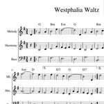 Westphalia Waltz - Oldtime Tune Harmony Sheet Music