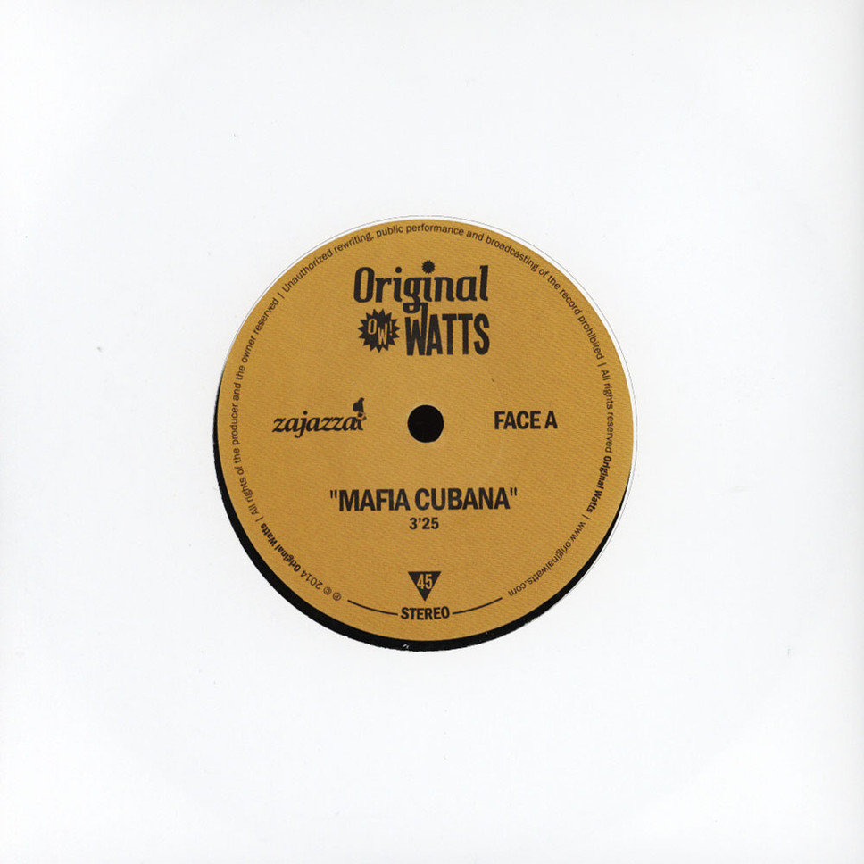 MAFIA CUBANA (7'' Inch Vinyl) | Zajazza, Original Watts | zajazza