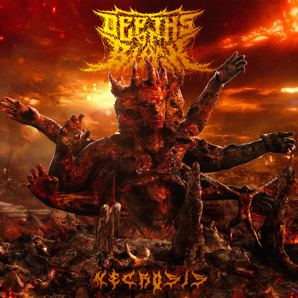 DEPTHS OF BLACK - NECROSIS (2018) Beatdown Deathcore Slam