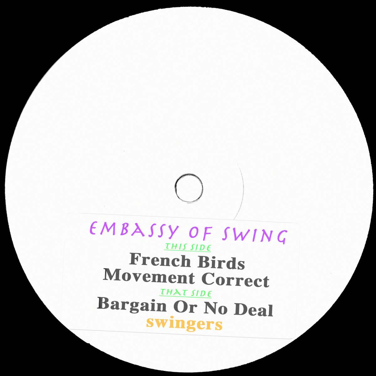 SWINGIN-WAX-0002 | Embassy Of Swing | Swingers