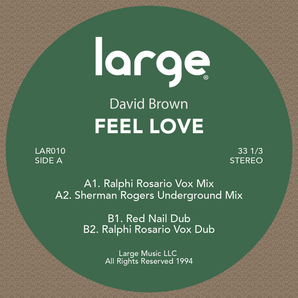 Feel Love | David Brown | Large Music