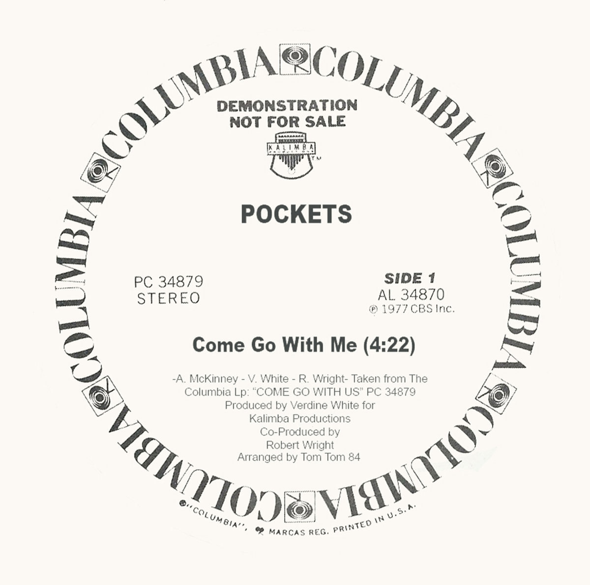 Unofficial Edits & Overdubs Presents Pockets " Come go with me " 12